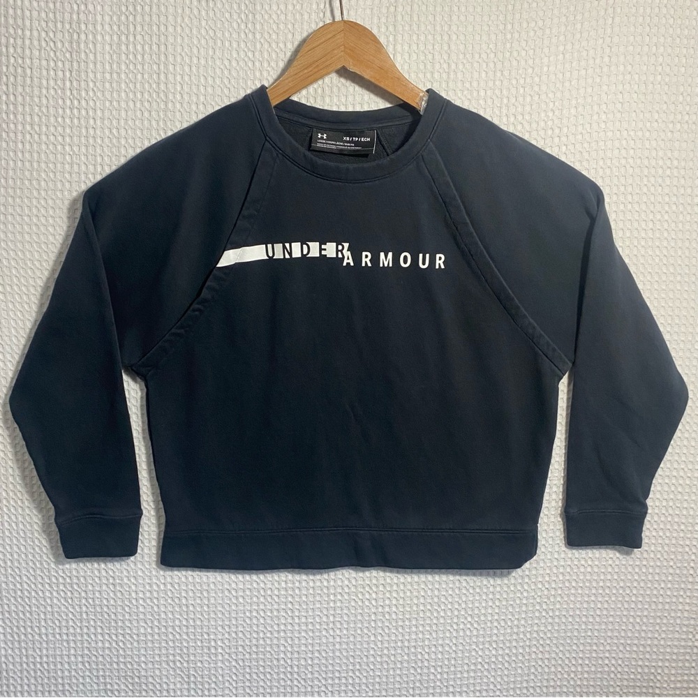Under Armour Crop Top Loose Sweatshirt Sweater Active Leisure; Women’s Size XS